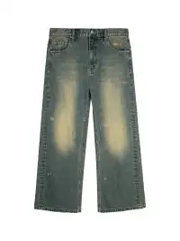 Simple Project | Vintage Washed A-Line Straight Jeans