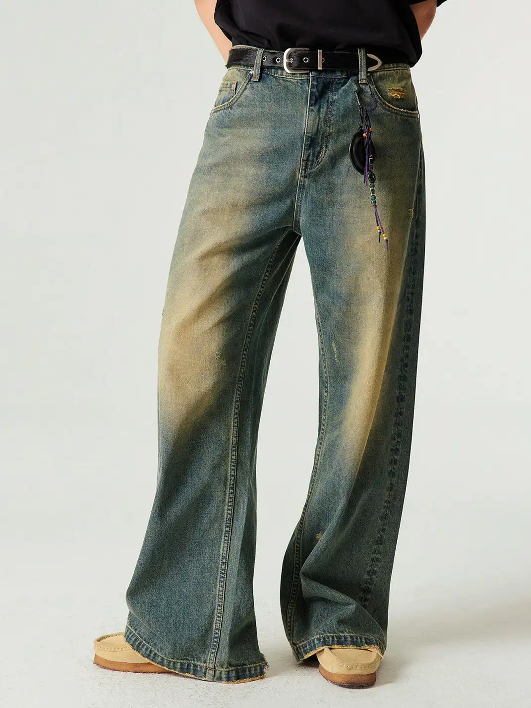 Simple Project | Vintage Washed A-Line Straight Jeans