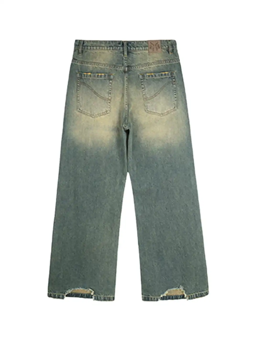 Simple Project | Vintage Washed A-Line Straight Jeans