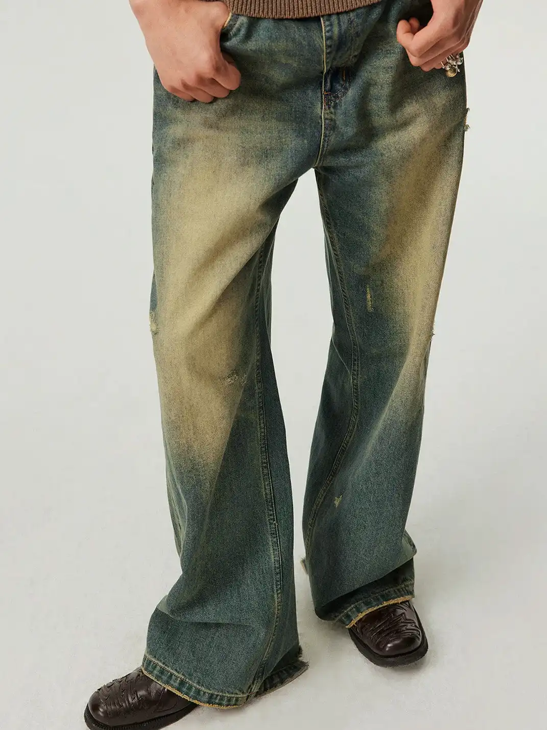 Simple Project | Vintage Washed A-Line Straight Jeans
