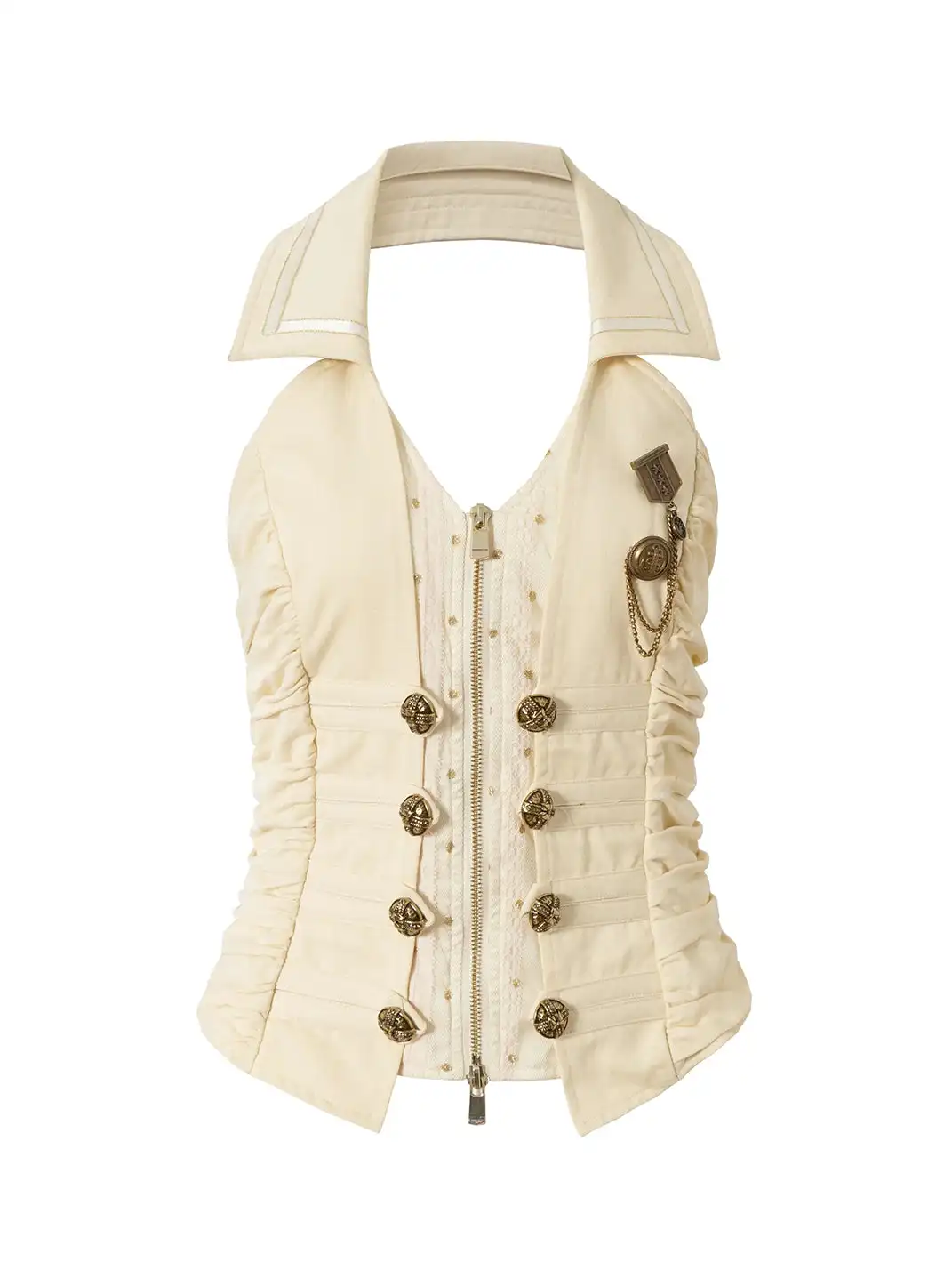 NO ROMANCE | Punk V-Neck Fake Two-Piece Halter Vest