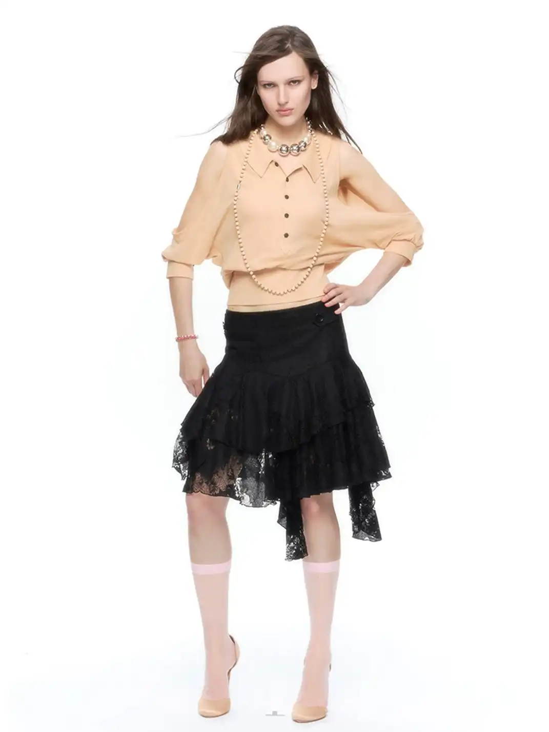 High river | Cold Shoulder Cinched Waist Loose Top