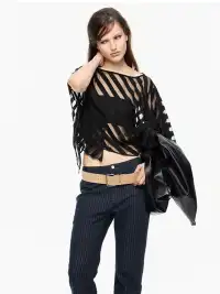 High river | Diagonal Stripe Knit Bandeau Cover-Up Set