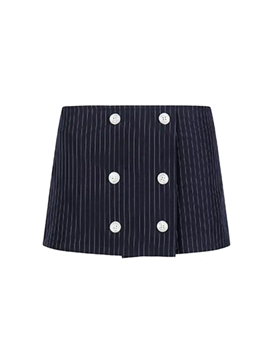 BIGGOLD | Vertical Stripe Mini Skirt