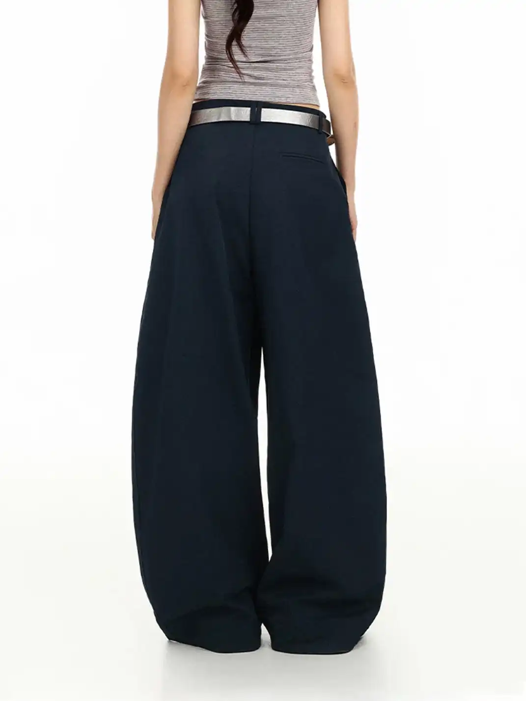 BIGGOLD | High-Waist Wide-Leg Tailored Trousers