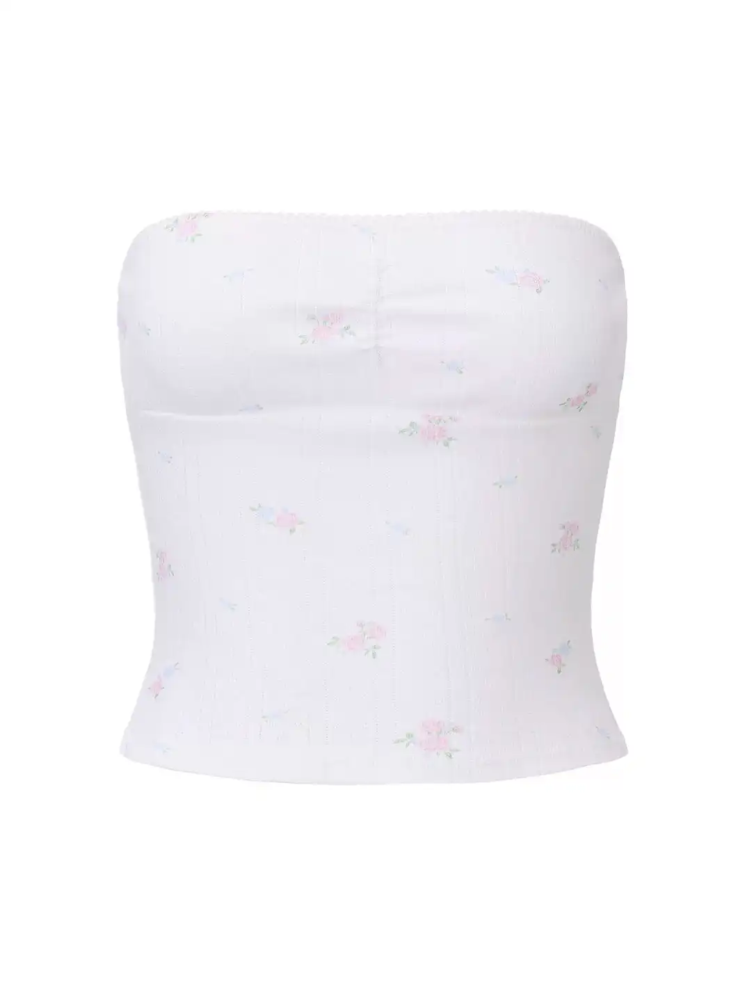 Tiny drops | Floral Knit Bandeau Top