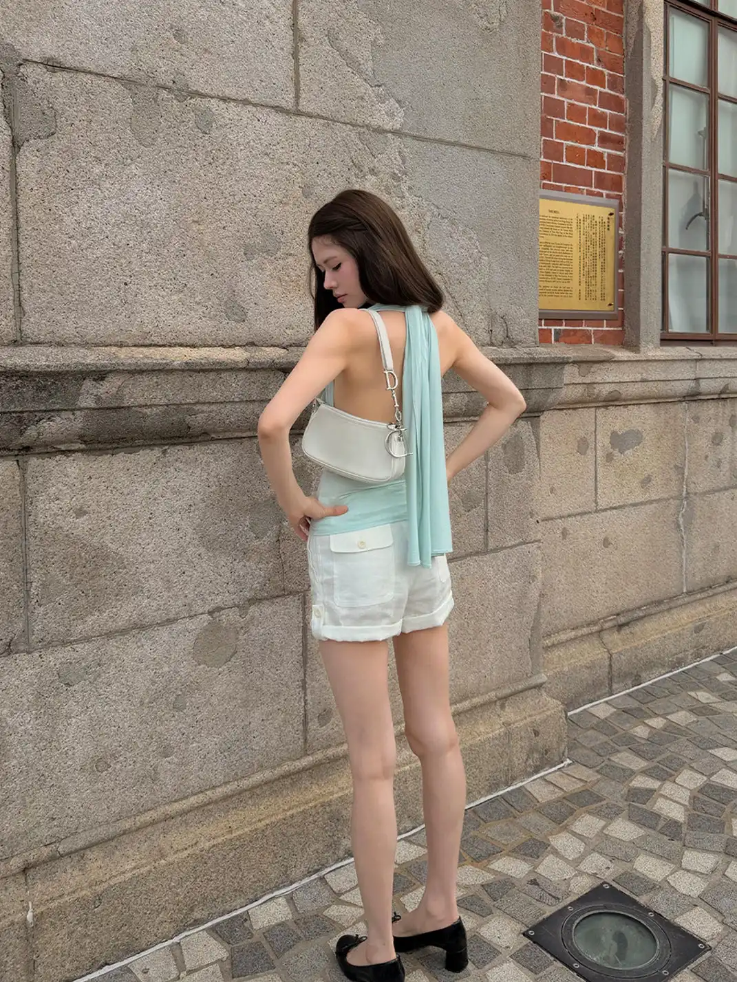 Tiny drops | Multi-Way Tie-Up Halter Top