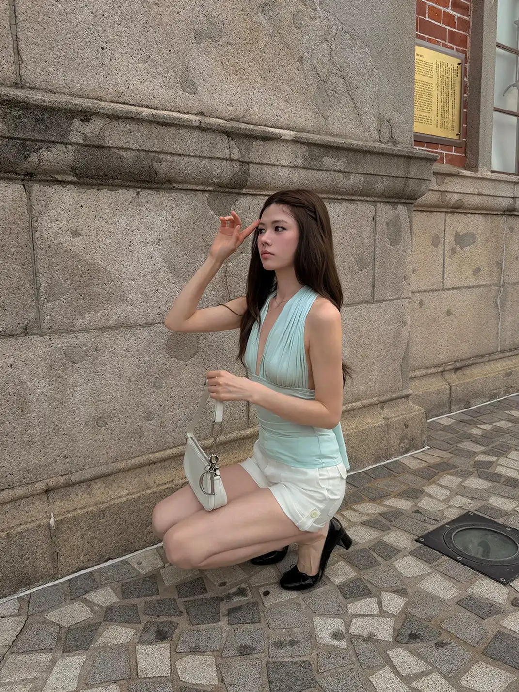 Tiny drops | Multi-Way Tie-Up Halter Top