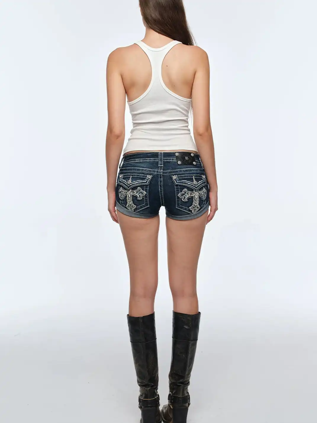 BUM STUDIO | Cross Graphic Racerback Tank Top