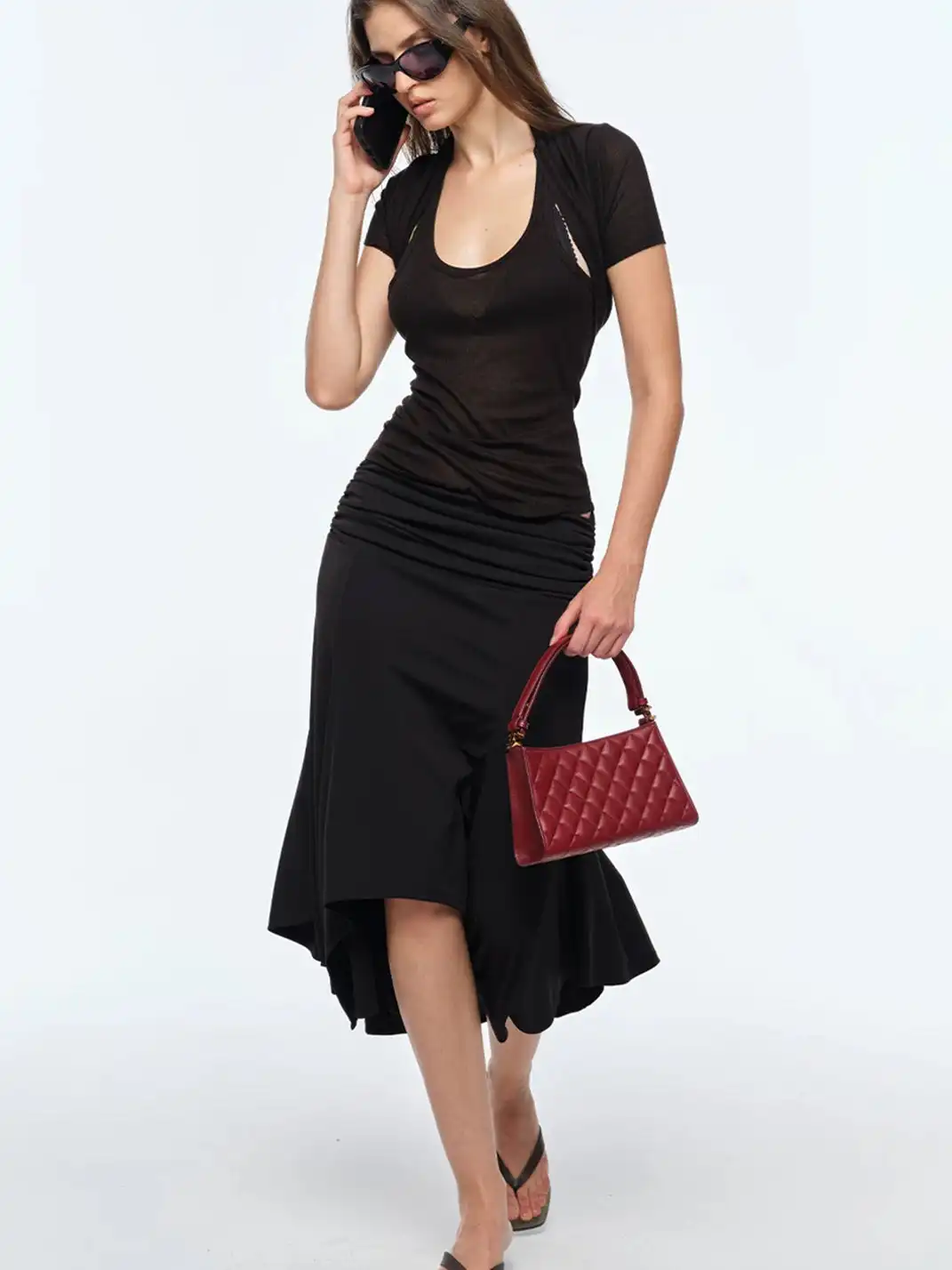 BUM STUDIO | Layered Tank & Shrug Set