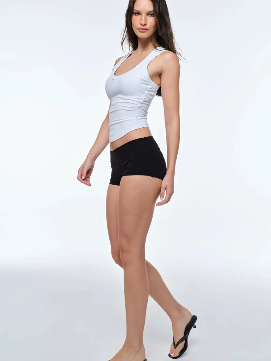 BUM STUDIO | Double Layer Hip-Hugging Shorts