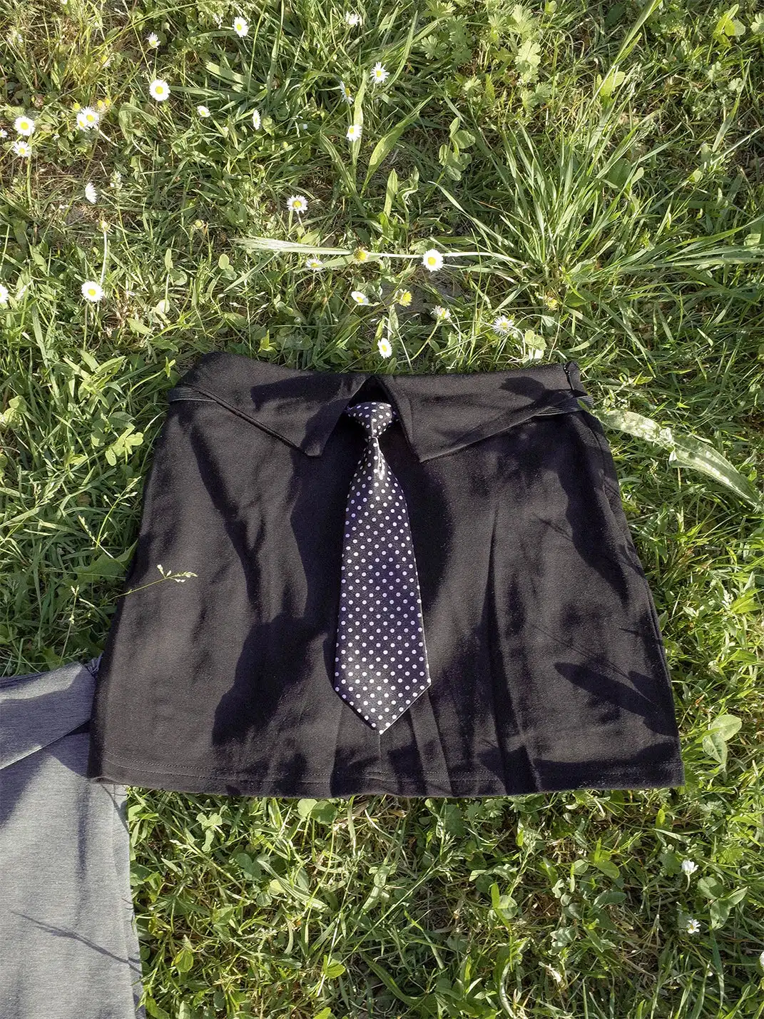 OutOfOffice | Polka Dot Tie Decor Skirt