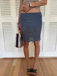 Andivogels | Shell Pendant Knit Skirt
