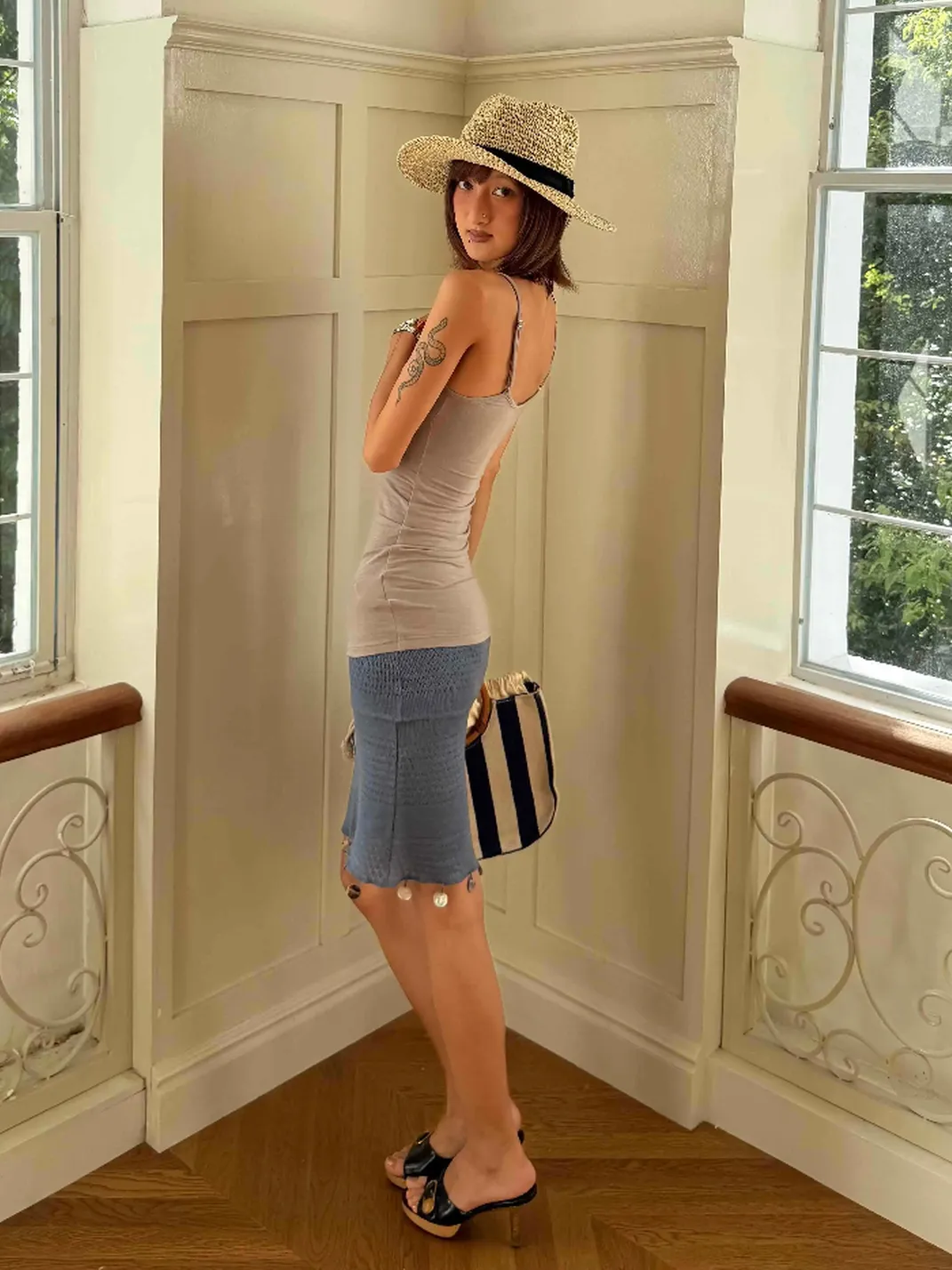 Andivogels | Shell Pendant Knit Skirt