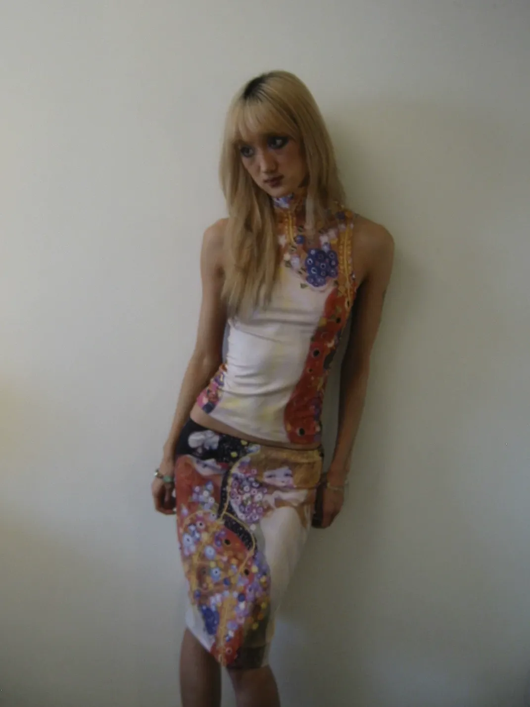 Andivogels | Snake Print High Neck Tank Top And Midi Skirt Set