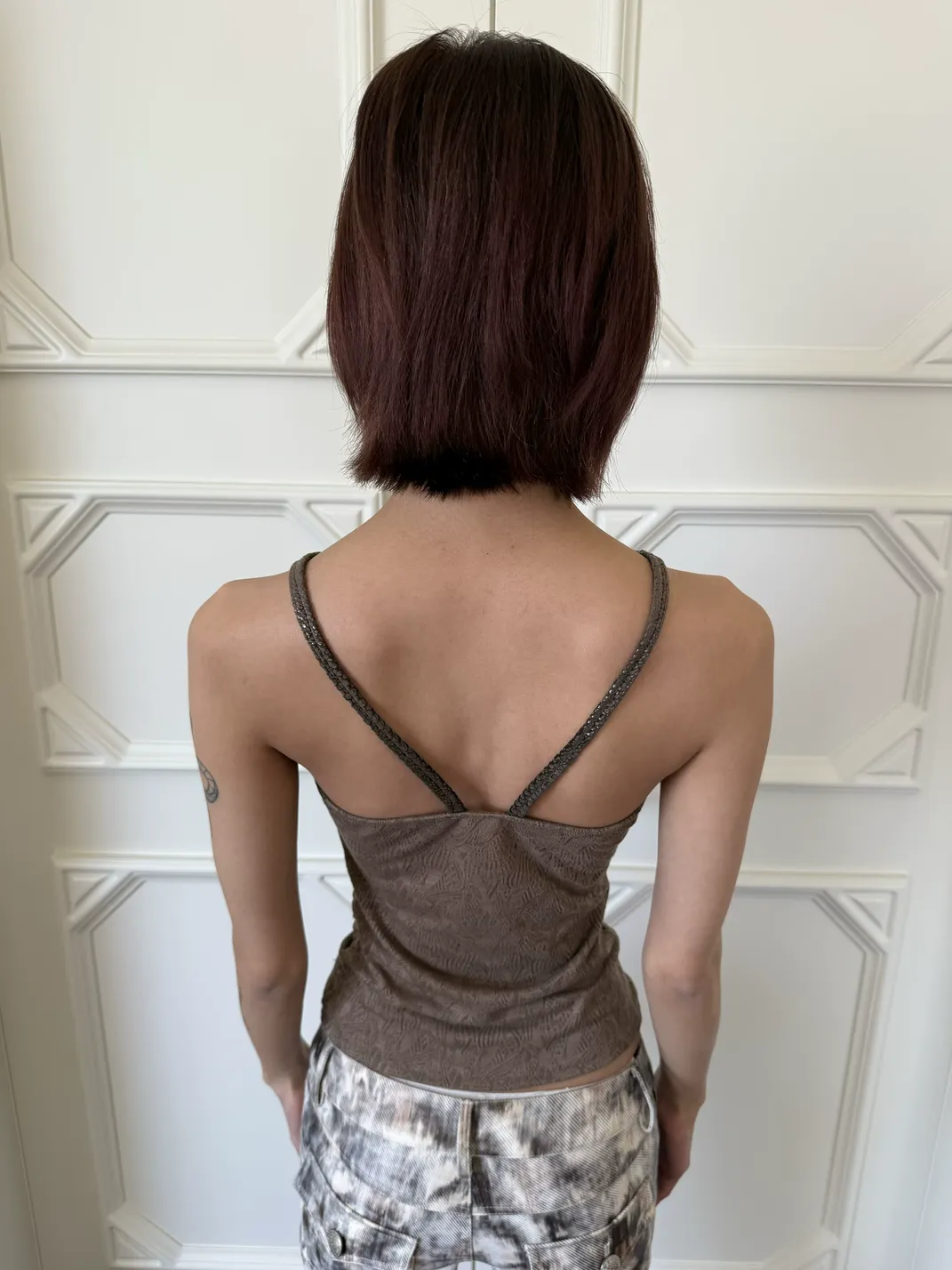 Andivogels | Spliced Jacquard Strapless Cami Top