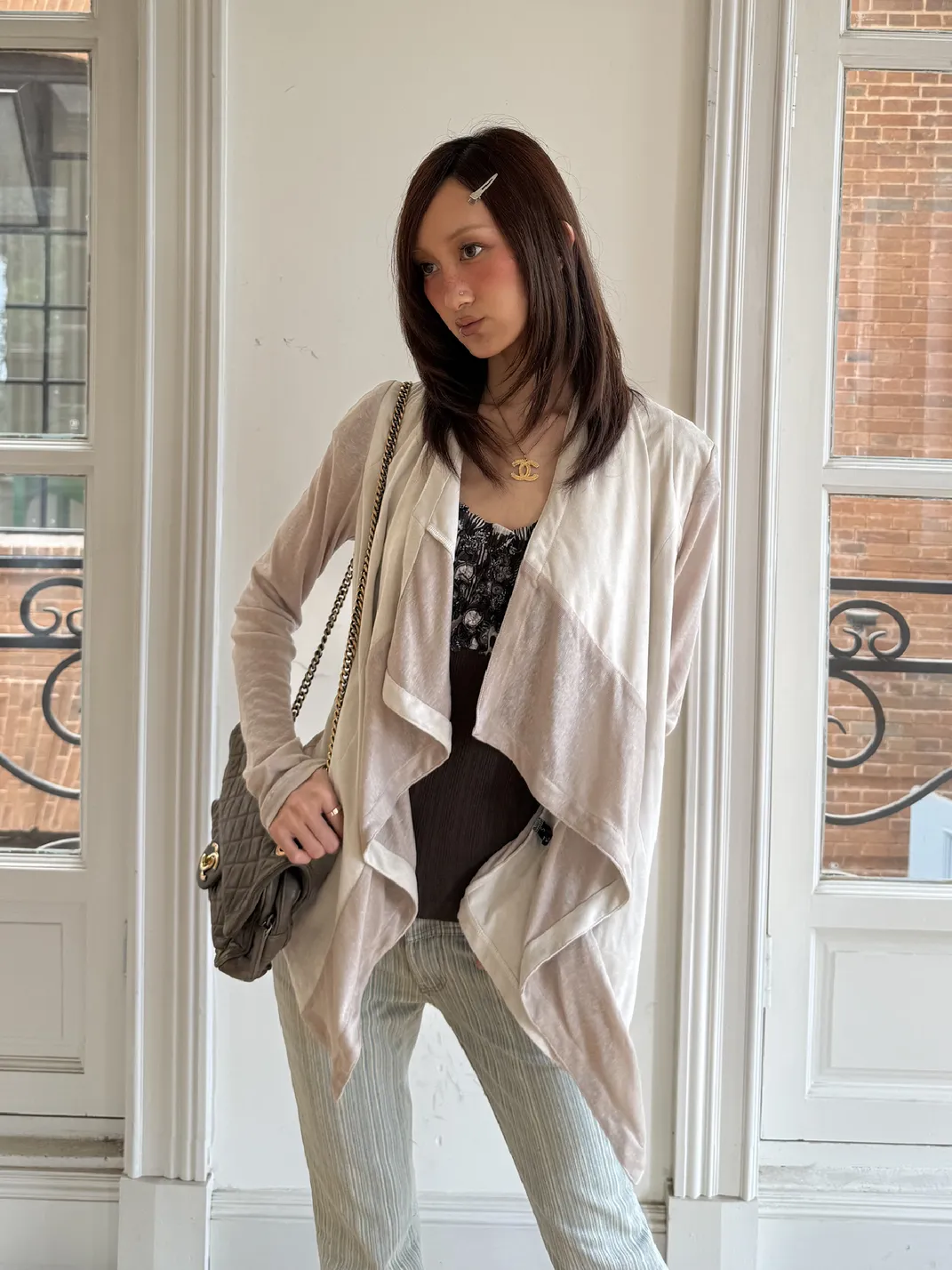 Andivogels | Irregular Spliced Cardigan Coat