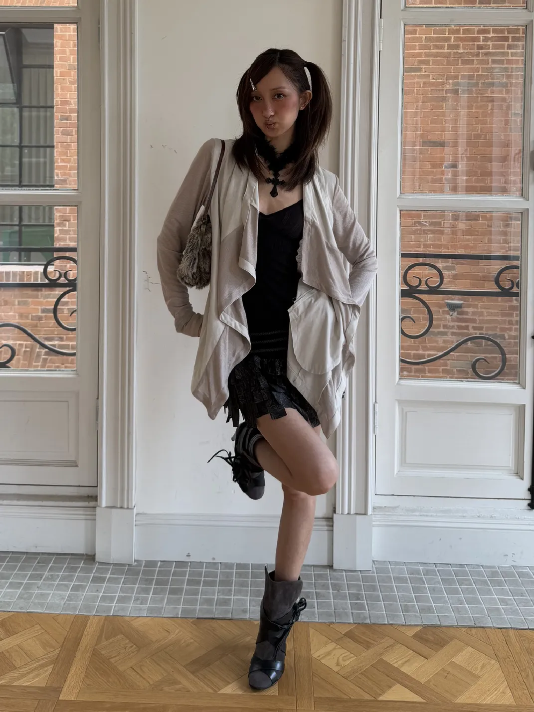 Andivogels | Irregular Spliced Cardigan Coat
