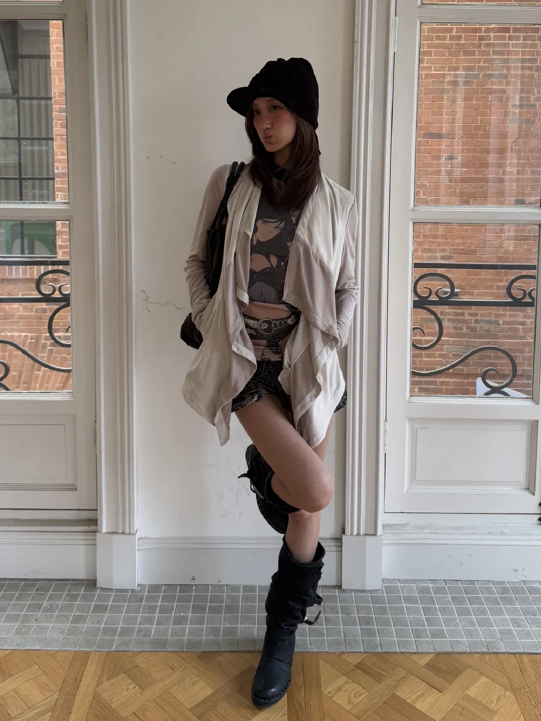 Andivogels | Irregular Spliced Cardigan Coat