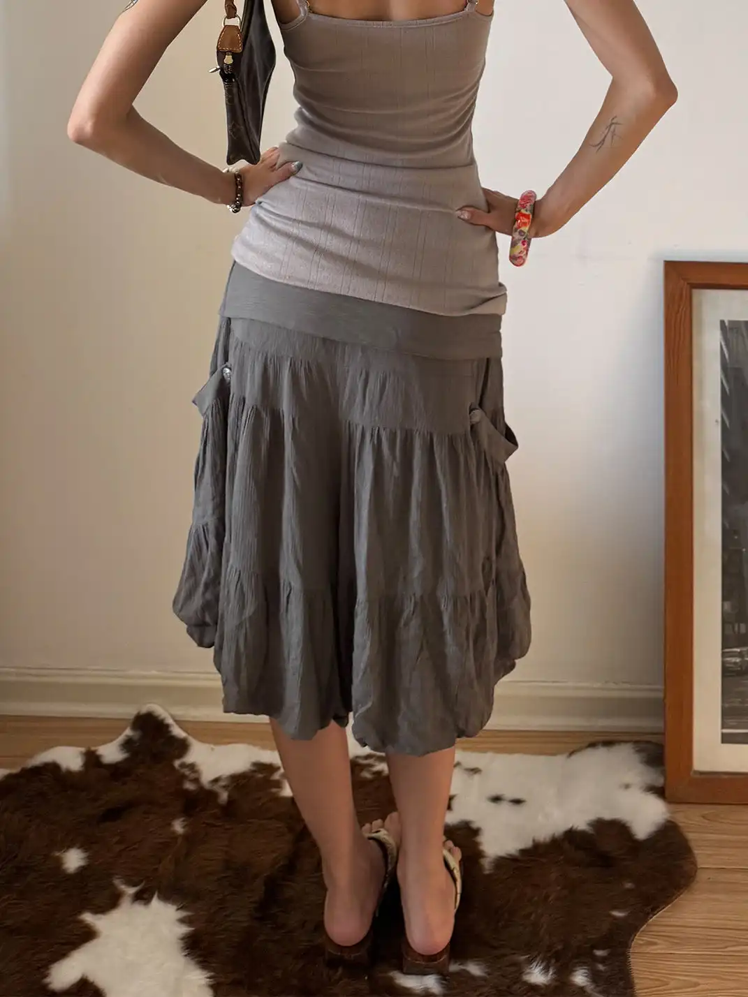 Andivogels | Textured Large Pocket Tie Skort