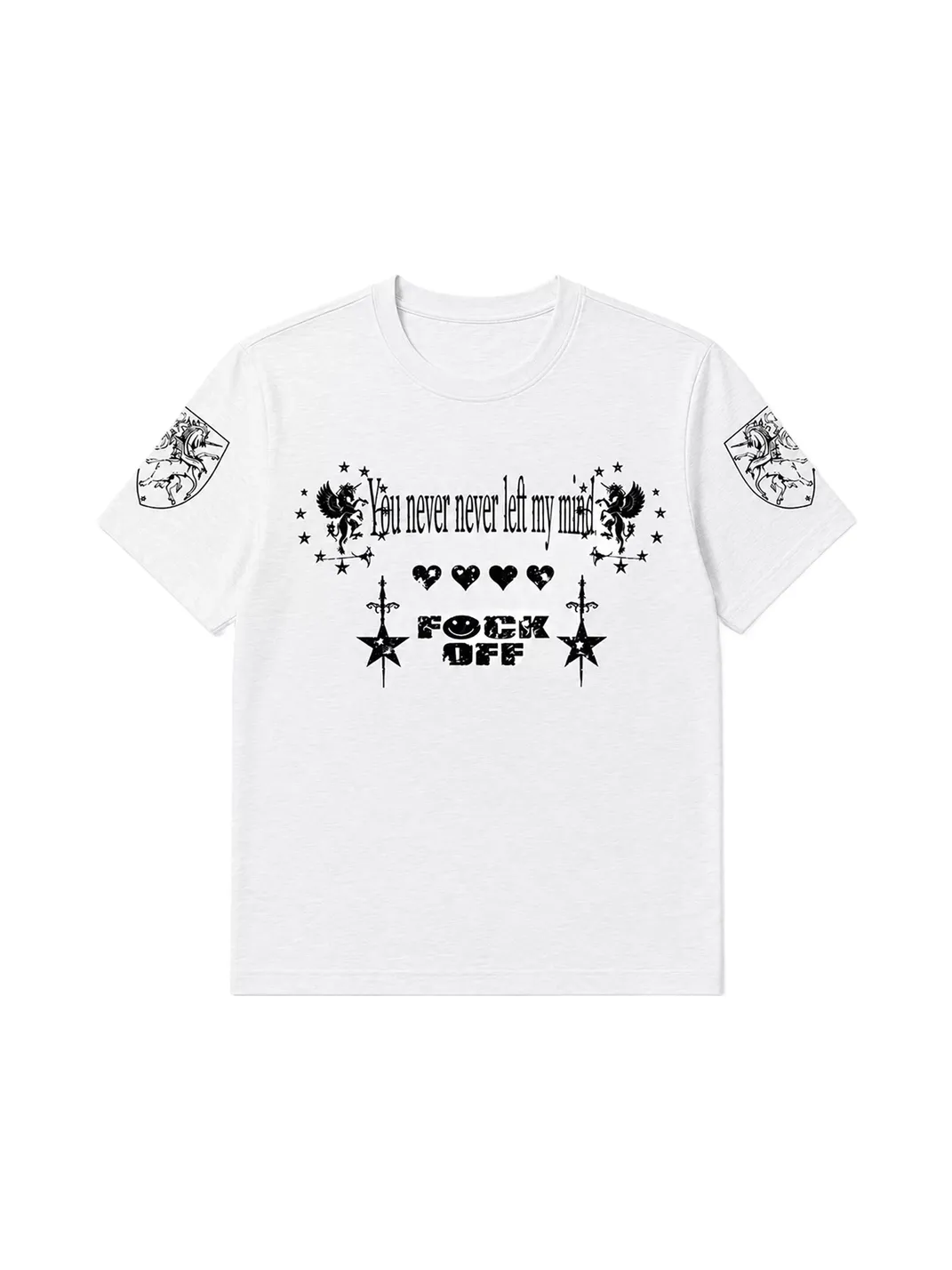 PAIKI | Pegasus Meteor Straight Shoulder Crew Neck T-Shirt