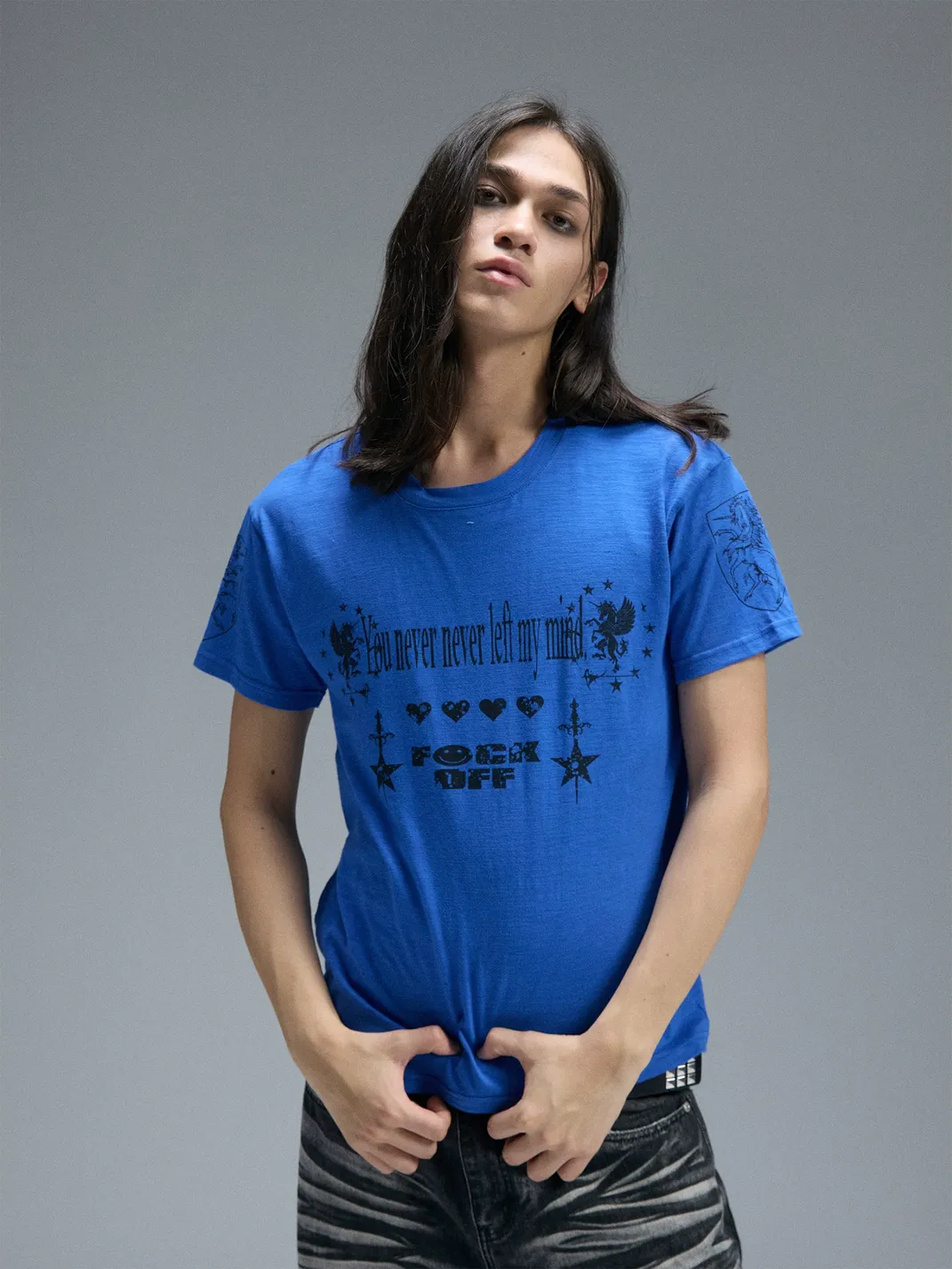 PAIKI | Pegasus Meteor Straight Shoulder Crew Neck T-Shirt
