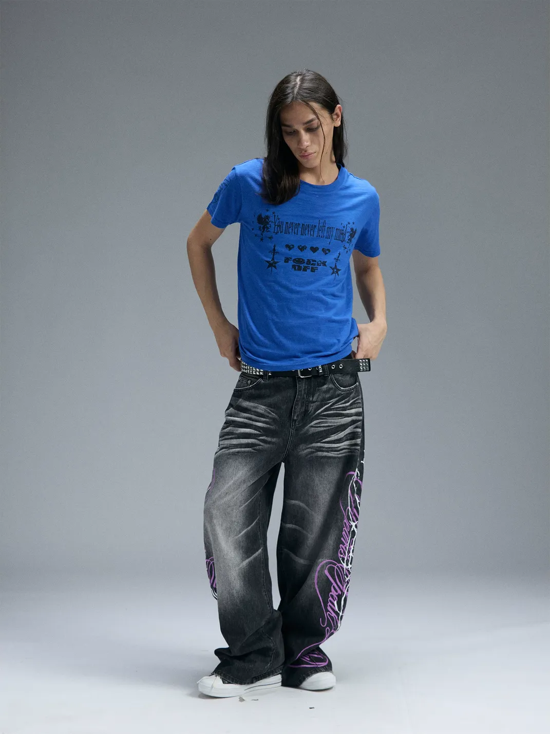 PAIKI | Pegasus Meteor Straight Shoulder Crew Neck T-Shirt