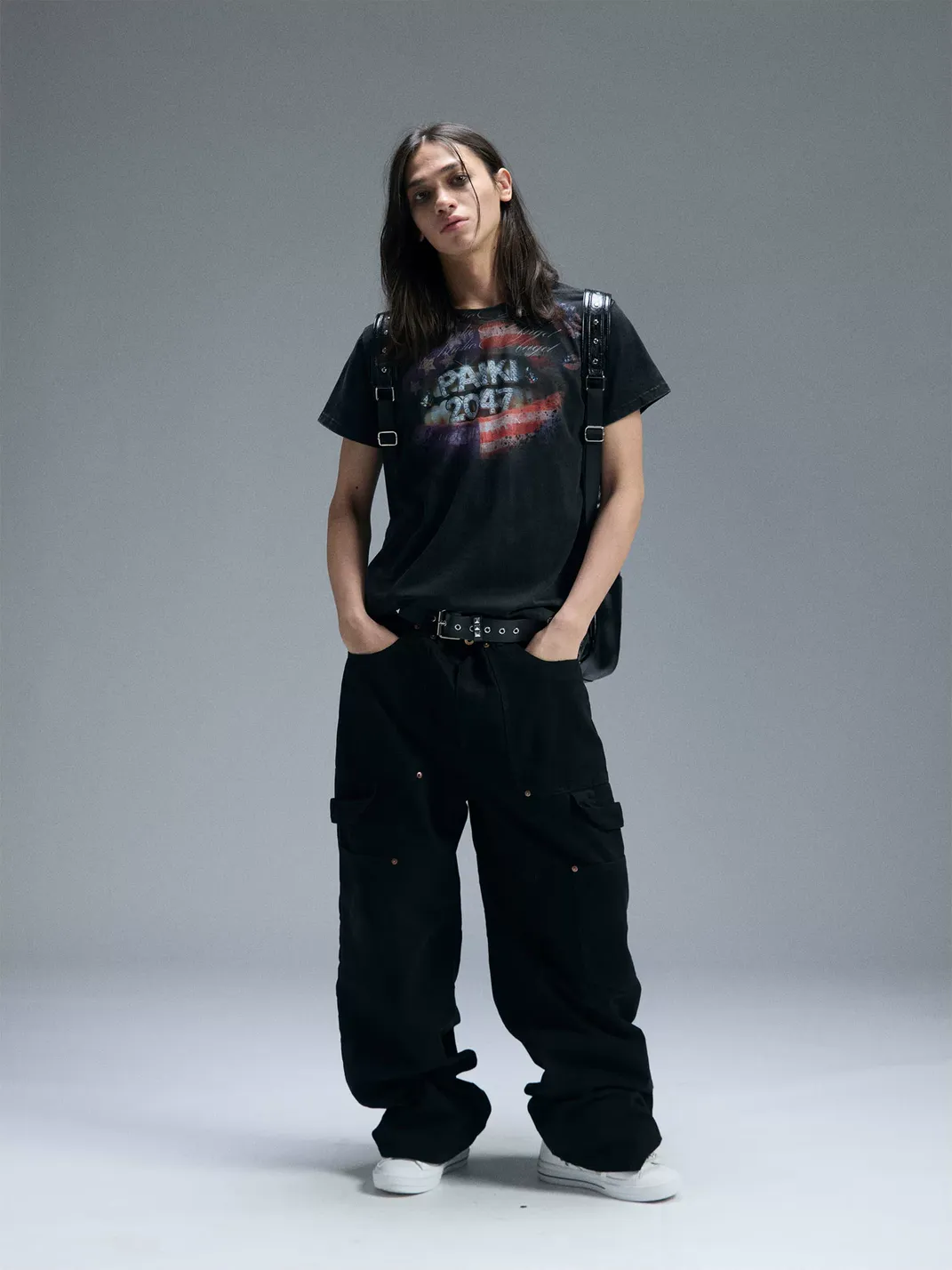 PAIKI | Kiss Flag Washed T-Shirt