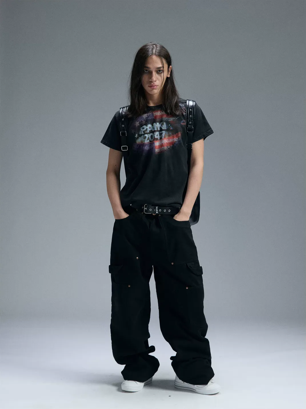PAIKI | Kiss Flag Washed T-Shirt