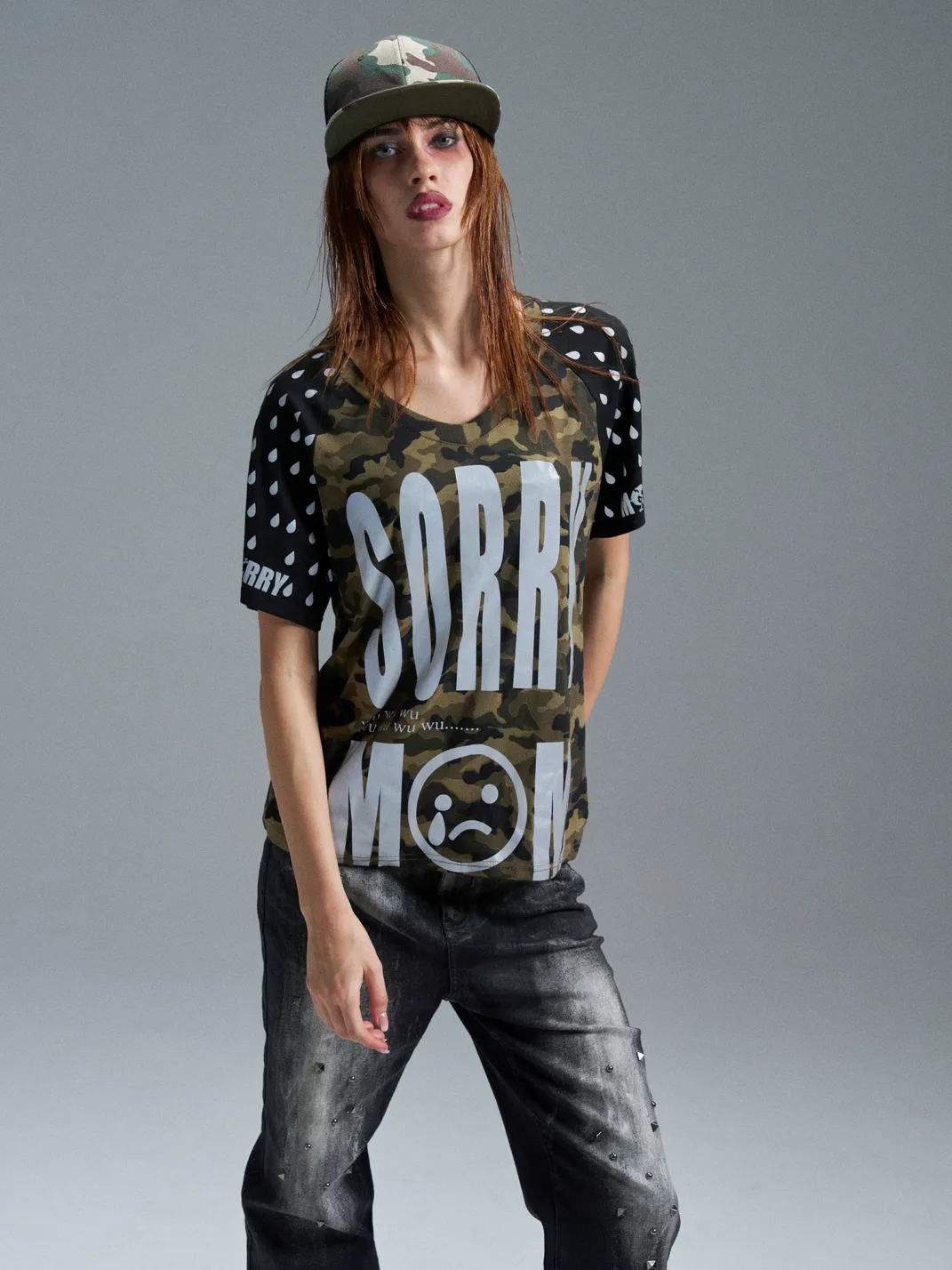 PAIKI | Crying Mama Camouflage T-Shirt