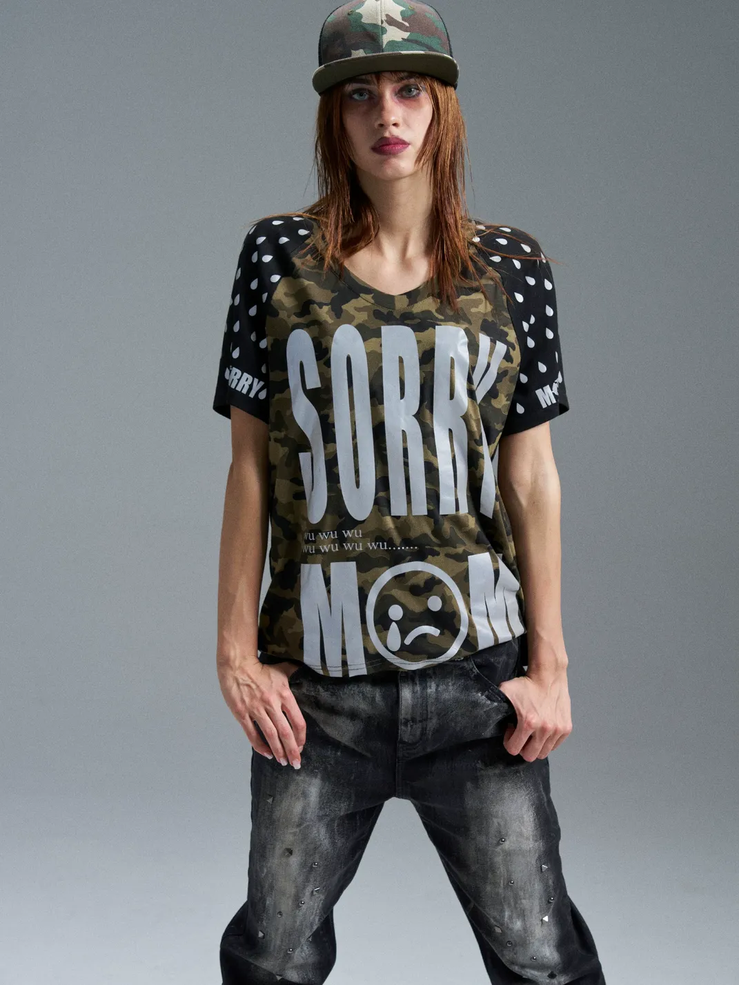 PAIKI | Crying Mama Camouflage T-Shirt