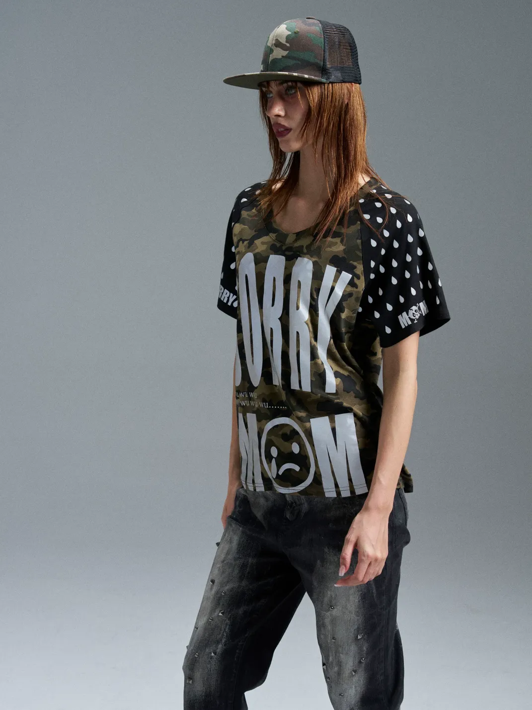 PAIKI | Crying Mama Camouflage T-Shirt