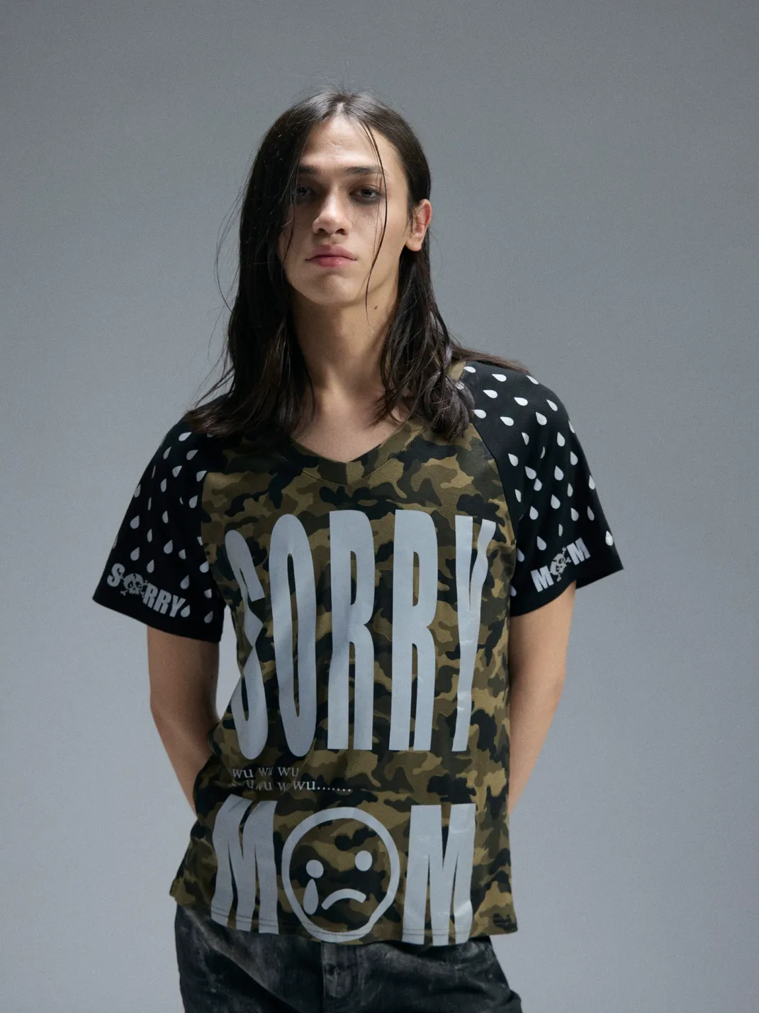 PAIKI | Crying Mama Camouflage T-Shirt