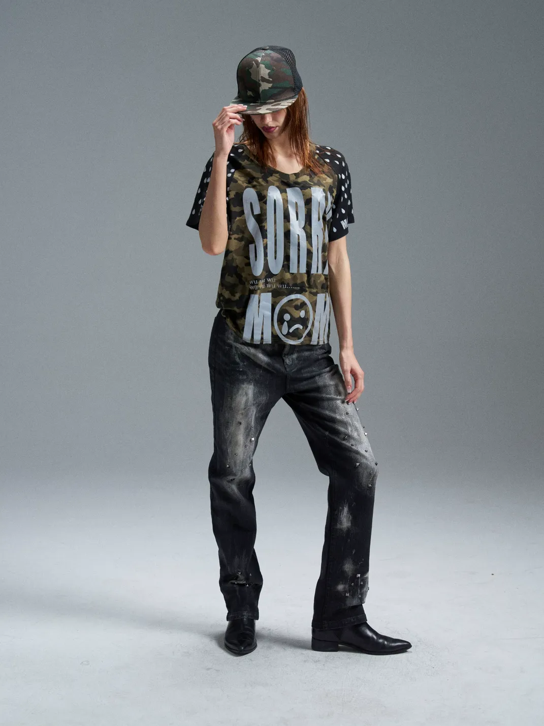 PAIKI | Crying Mama Camouflage T-Shirt