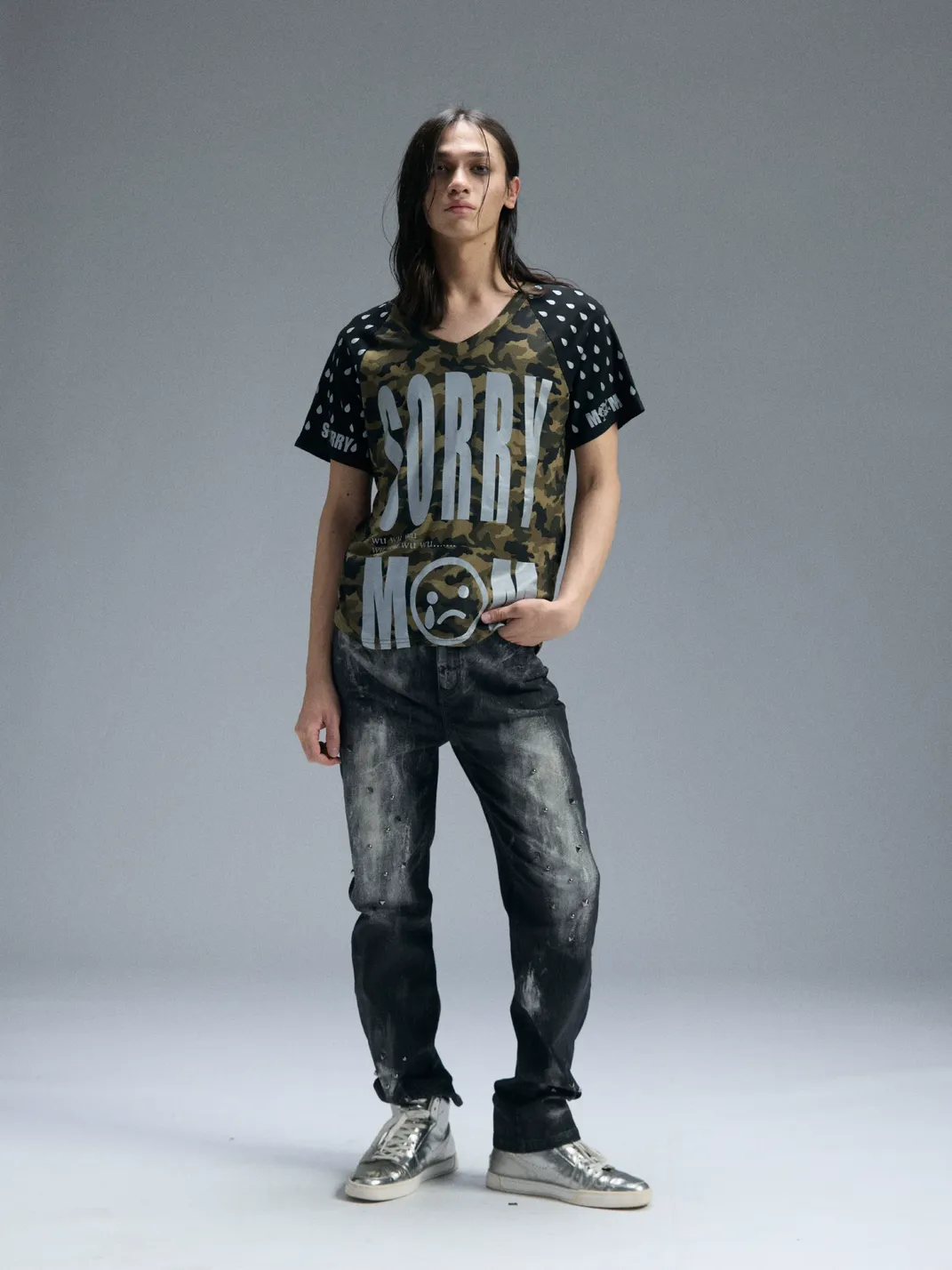 PAIKI | Crying Mama Camouflage T-Shirt