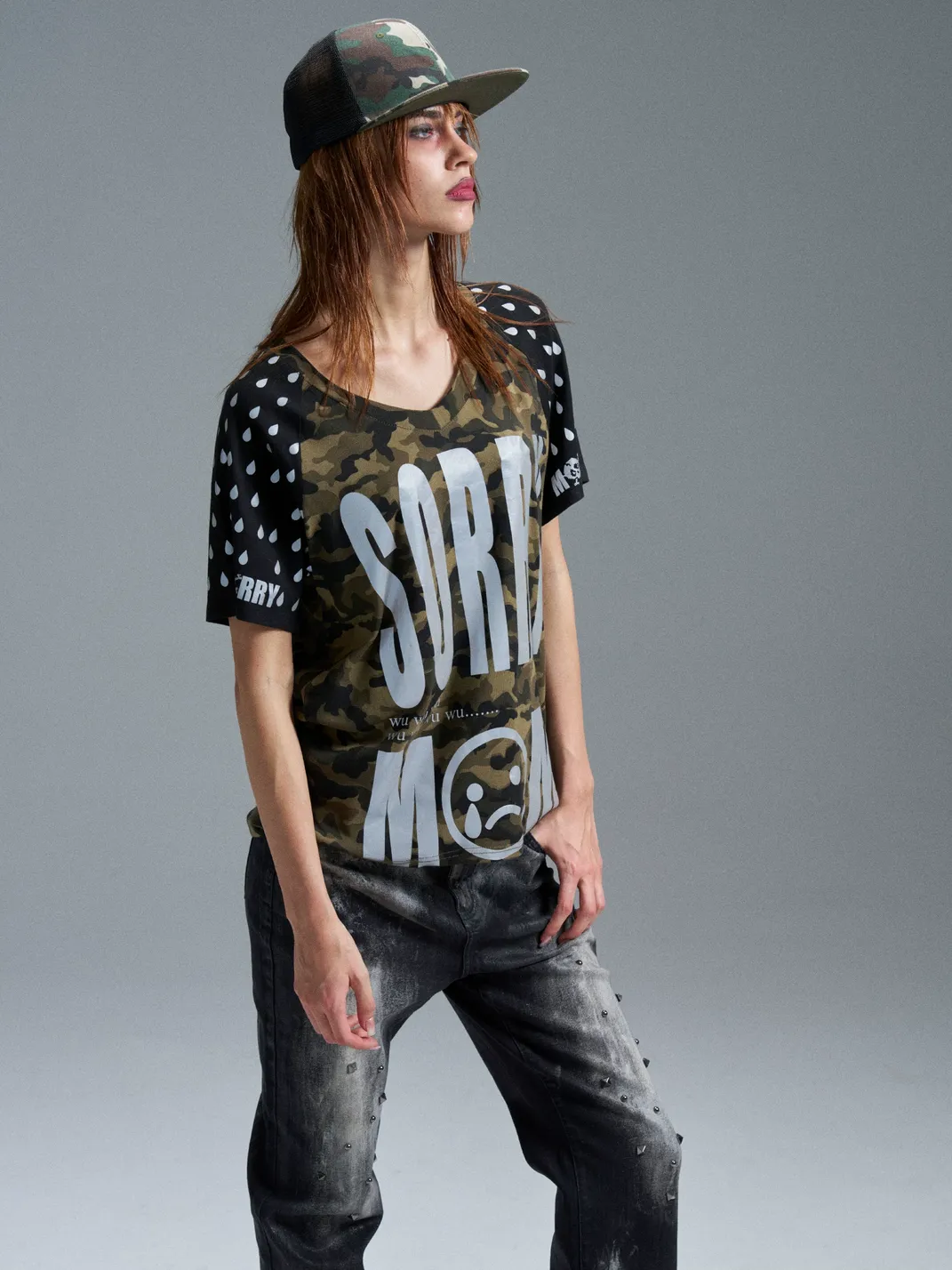PAIKI | Crying Mama Camouflage T-Shirt
