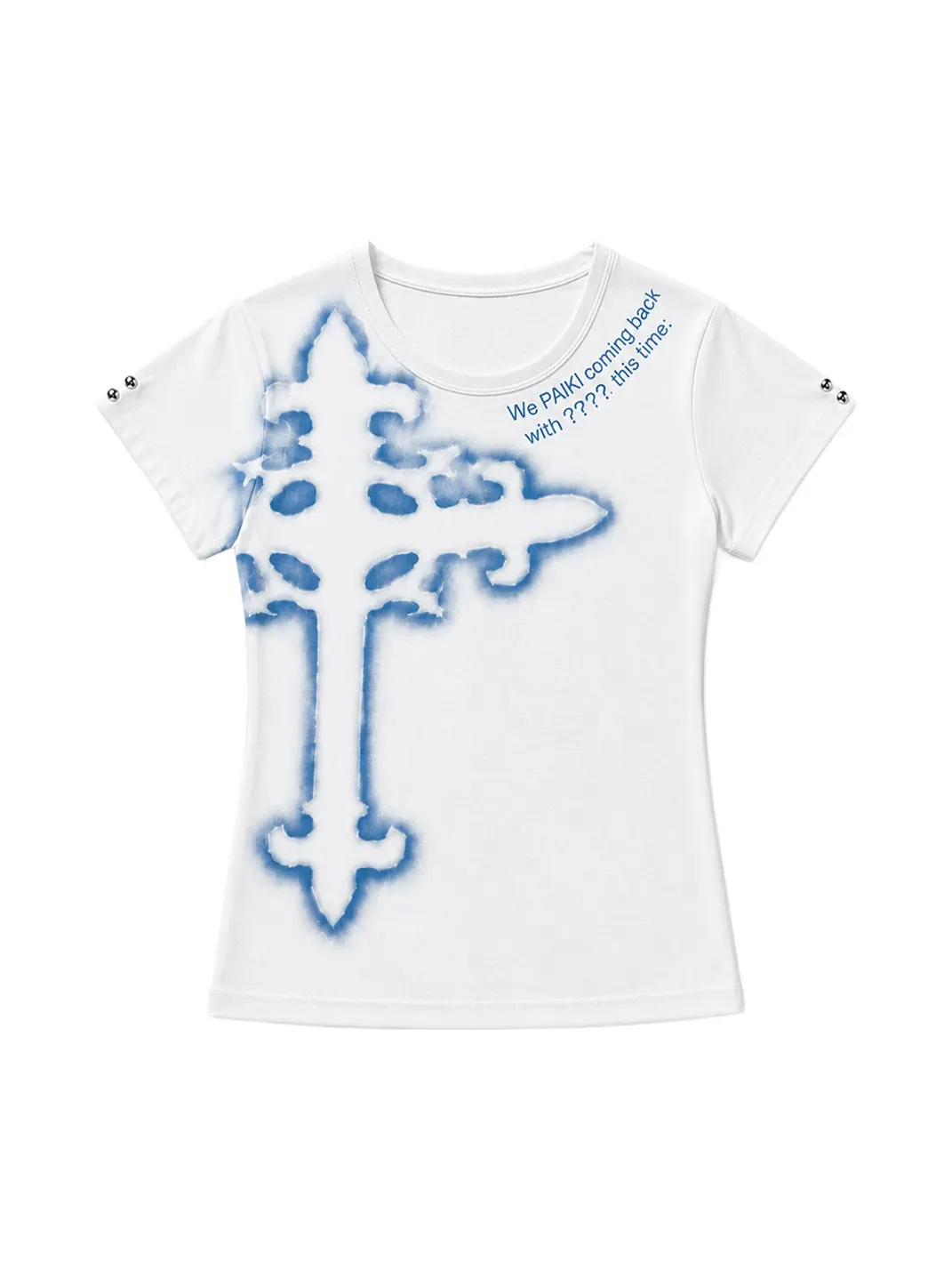 PAIKI | Cross Letter Crew Neck T-Shirt