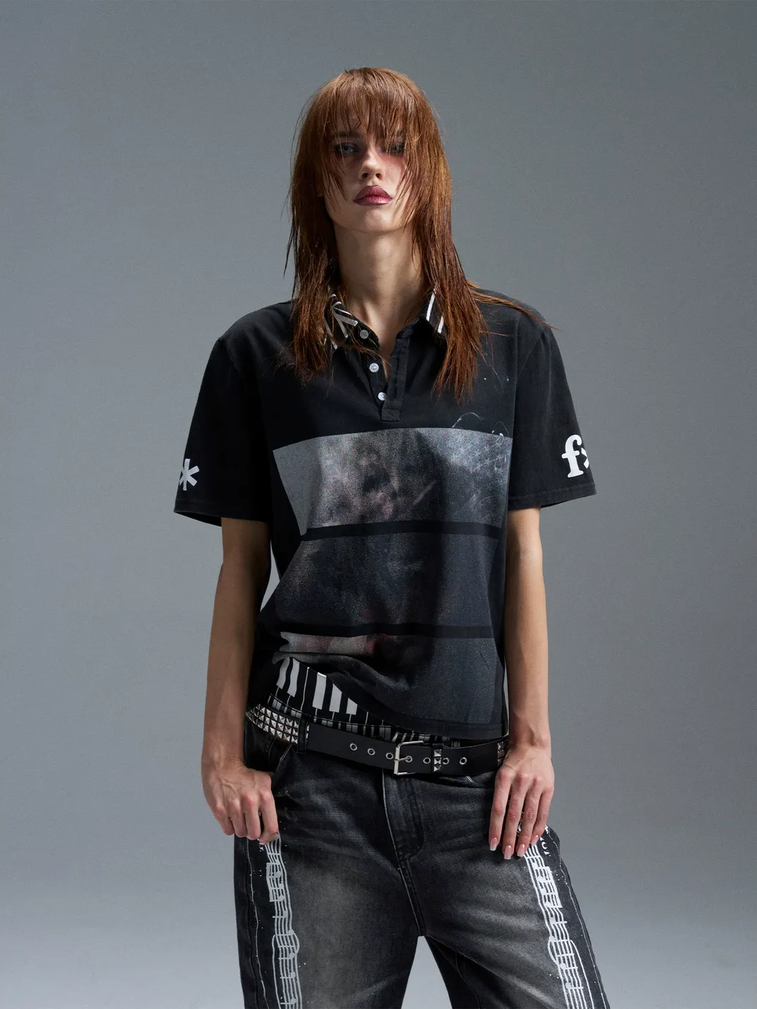 PAIKI | Portrait Washed Union Jack Polo T-Shirt