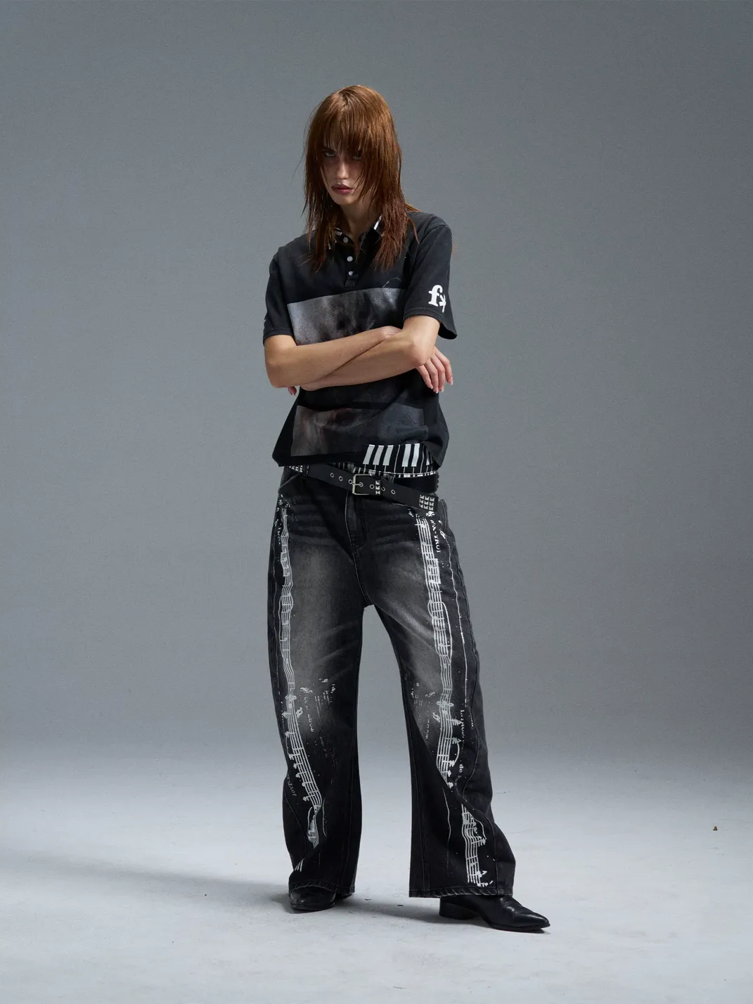 PAIKI | Portrait Washed Union Jack Polo T-Shirt