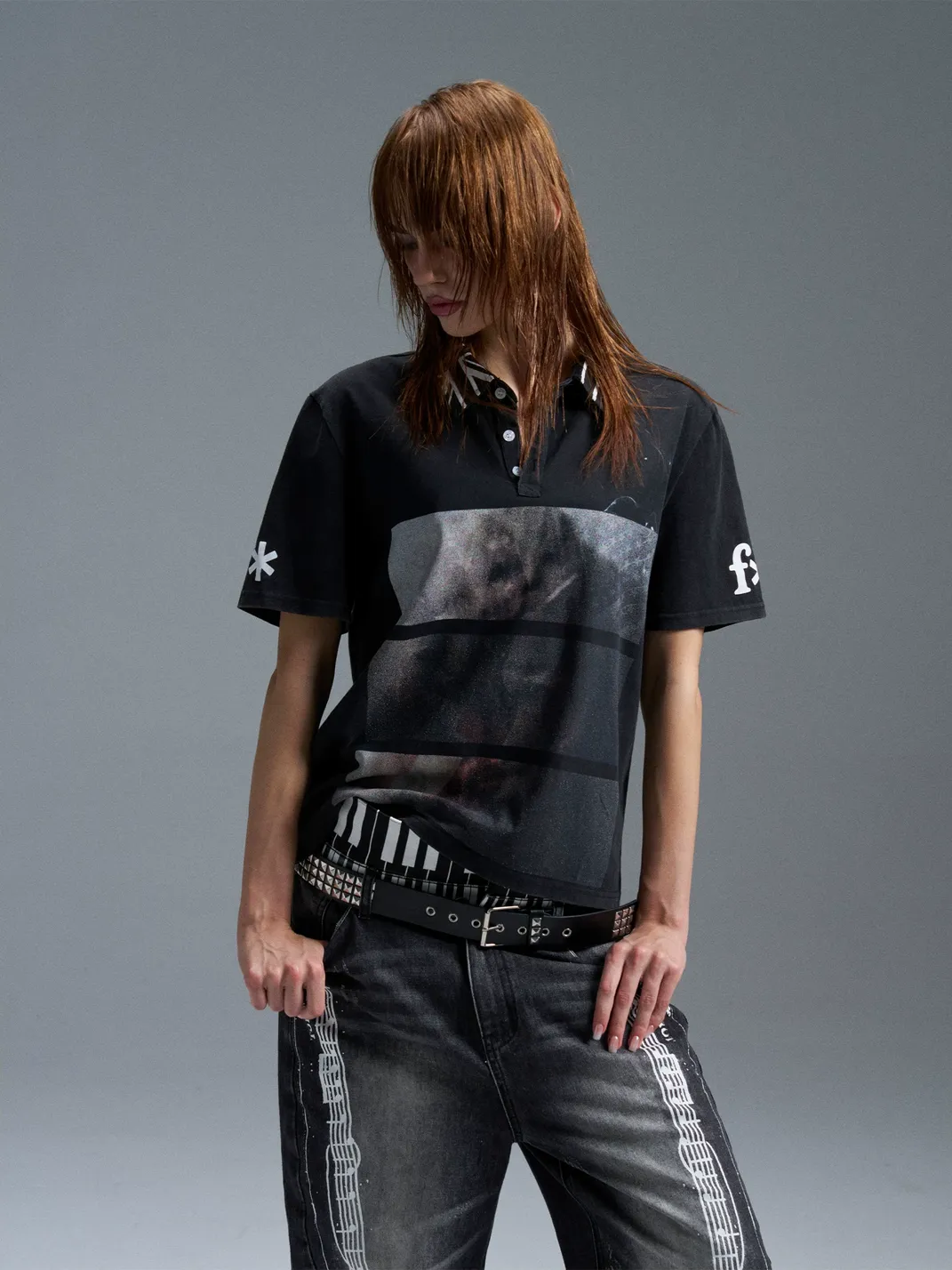 PAIKI | Portrait Washed Union Jack Polo T-Shirt