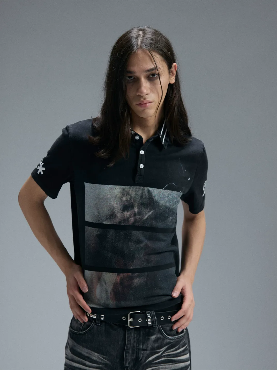 PAIKI | Portrait Washed Union Jack Polo T-Shirt