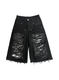 PAIKI | Sequin Distressed Jeans