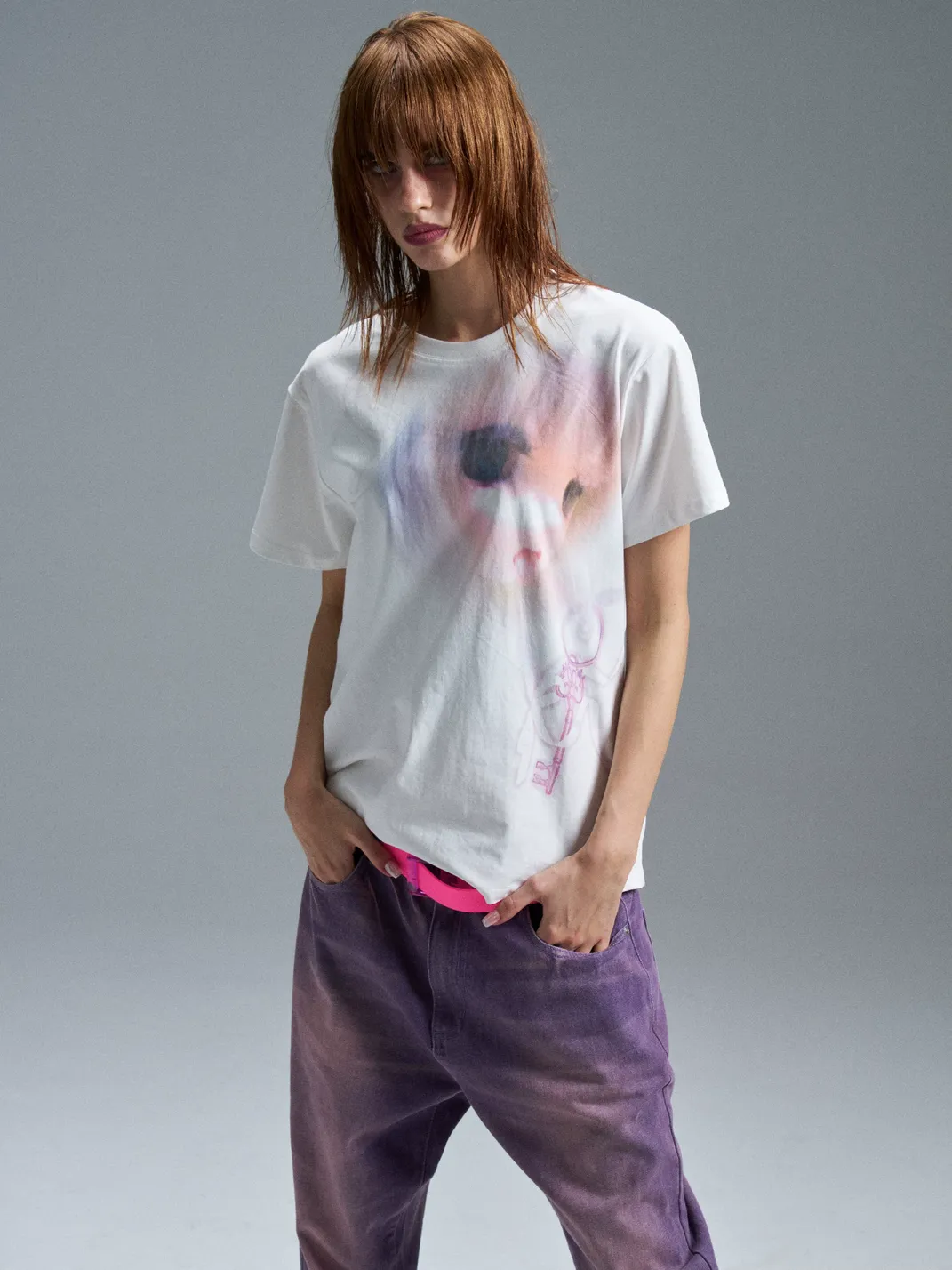 PAIKI | Girl Portrait Print T-Shirt