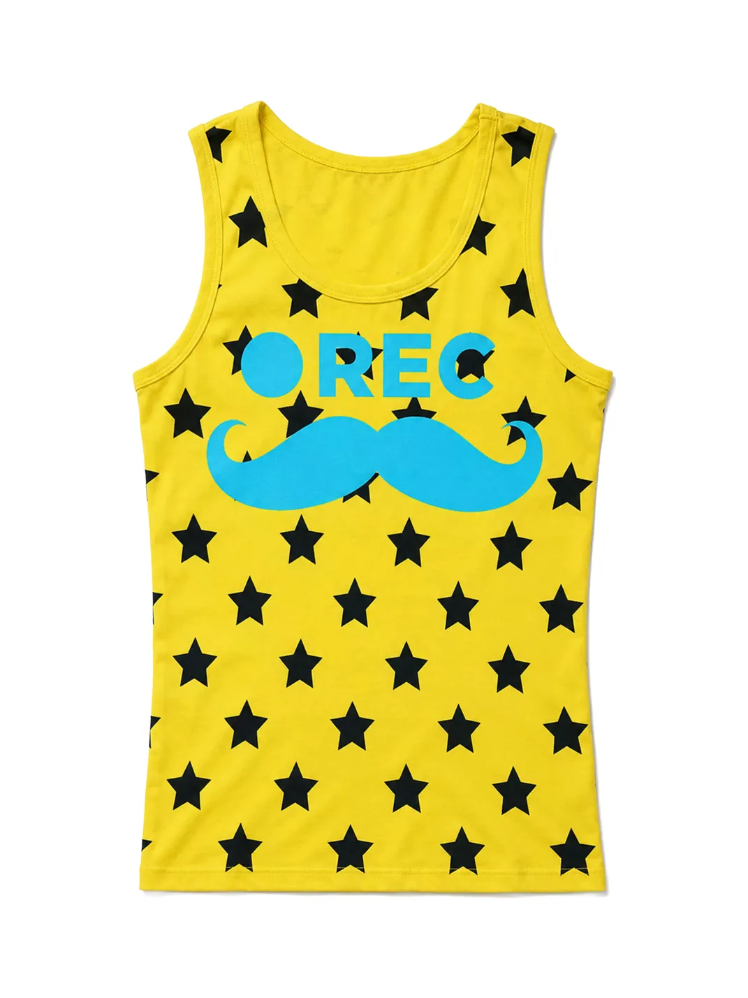 PAIKI | “Mustache Video” Multi-Color Polka Dot Star Tank Top