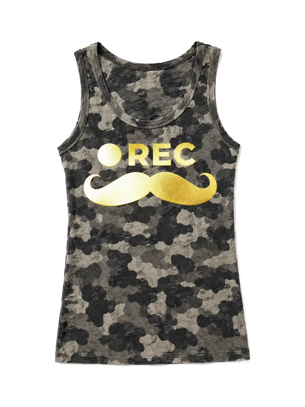 PAIKI | “Mustache Video” Multi-Color Polka Dot Star Tank Top