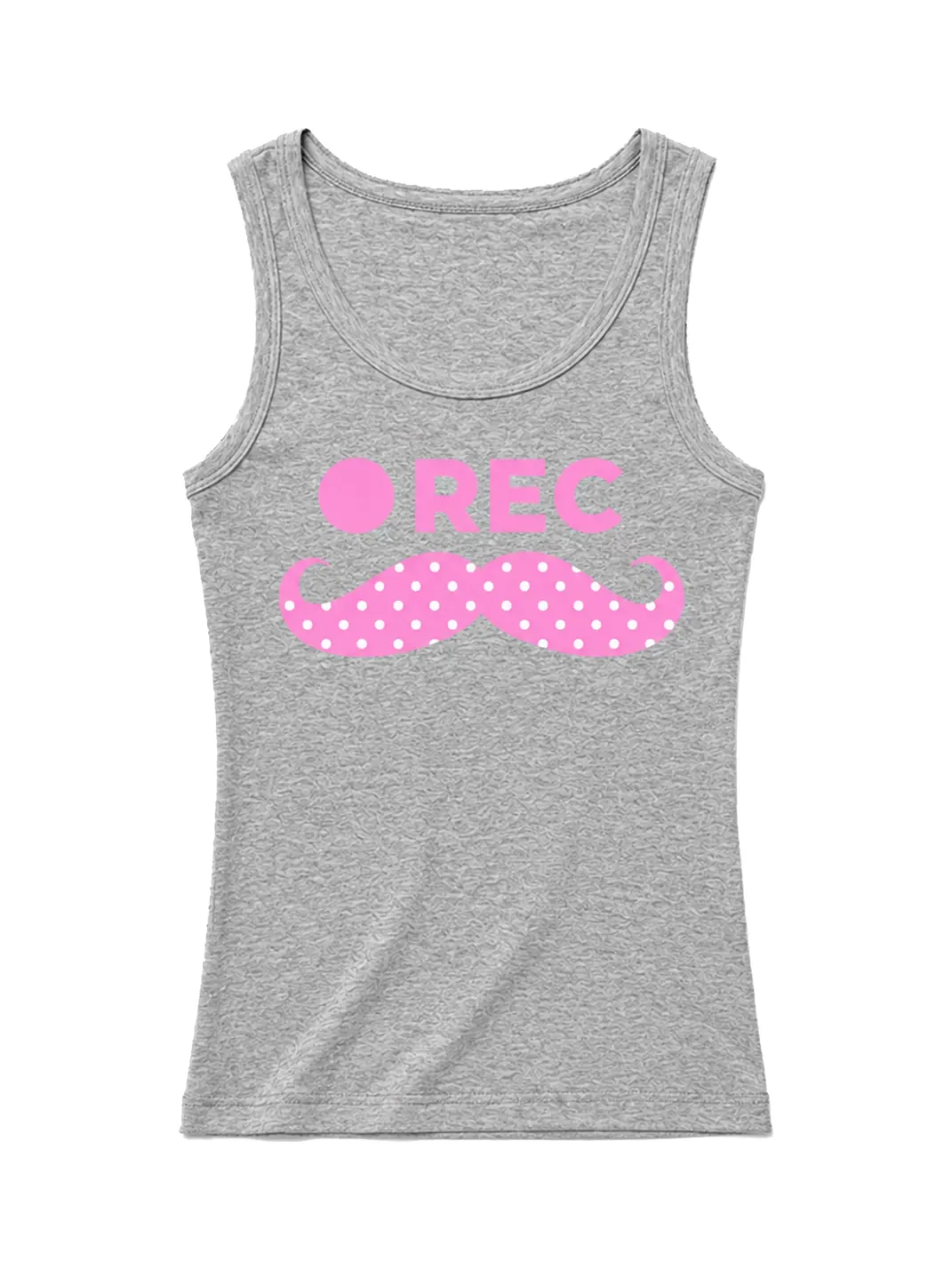 PAIKI | “Mustache Video” Multi-Color Polka Dot Star Tank Top