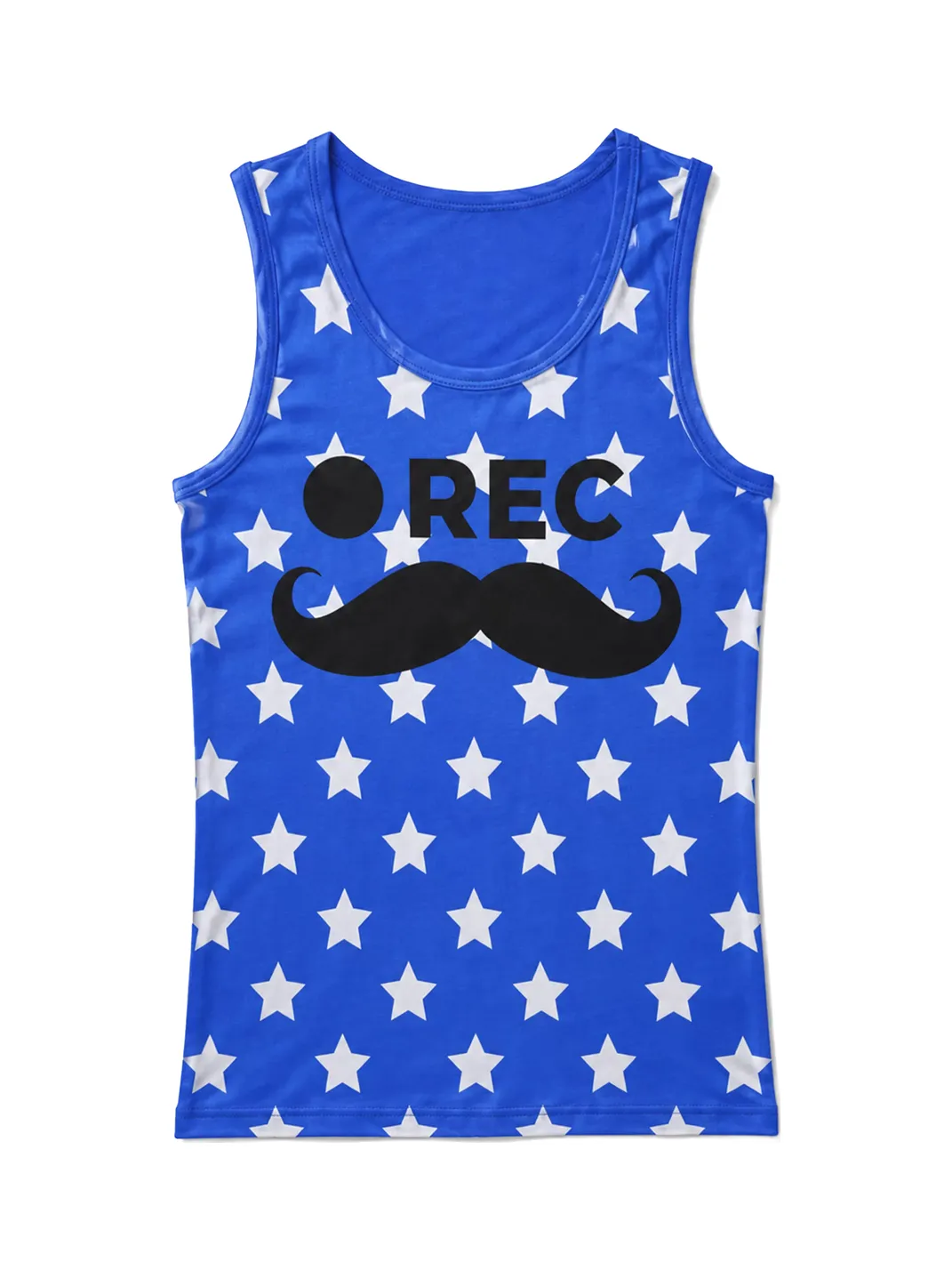 PAIKI | “Mustache Video” Multi-Color Polka Dot Star Tank Top