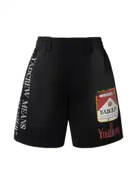 YADcrew | Parody Print Heavy Washed Shorts