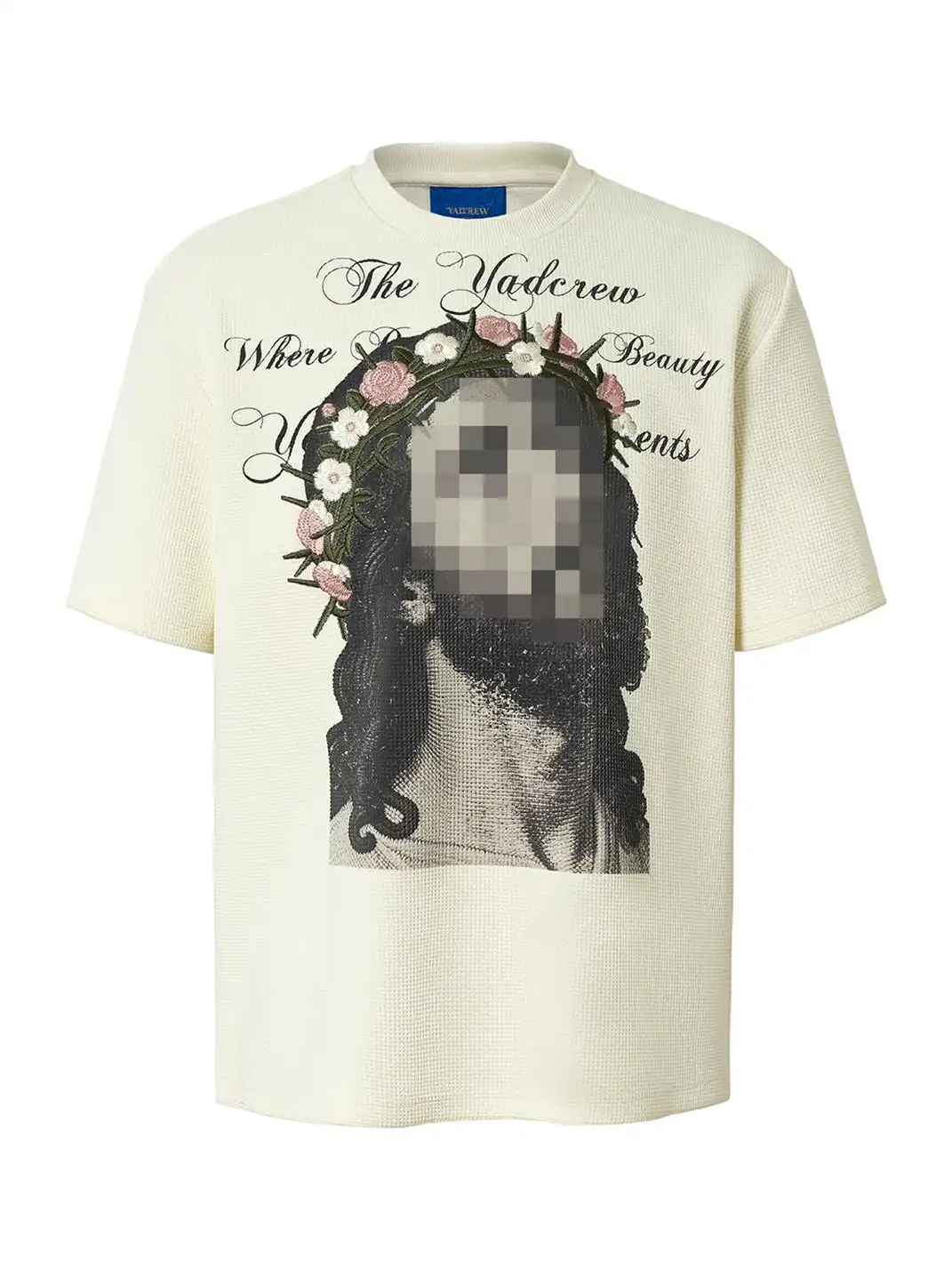 YADcrew | Vintage Print Embroidered T-Shirt