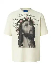 YADcrew | Vintage Print Embroidered T-Shirt